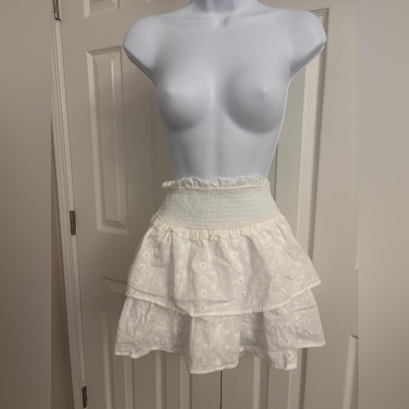 wild fable Dresses & Skirts - Elegant White Ruffled Skirt